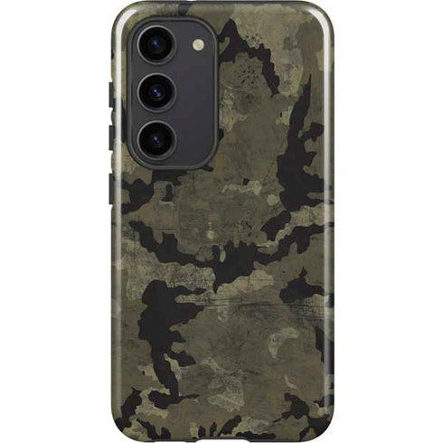 Wood Camo Camouflage Galaxy S23 Pro Case