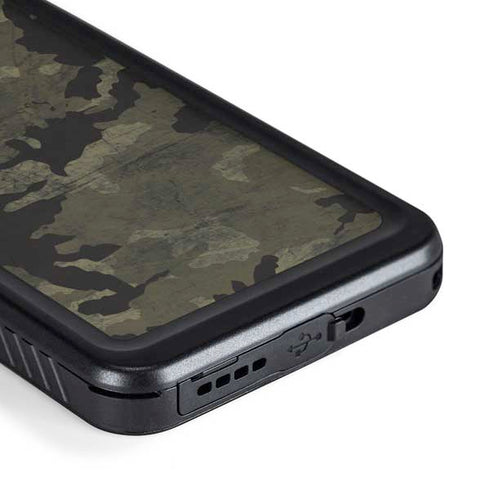 Wood Camo Camouflage Galaxy S23 Waterproof Case
