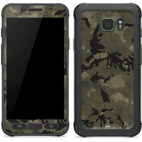 Wood Camo Camouflage Galaxy S7 Active Skin