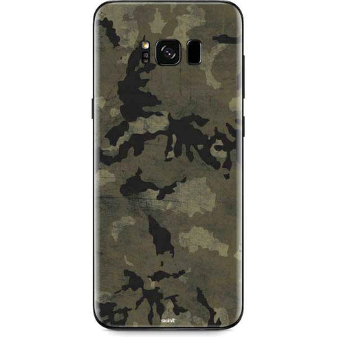 Wood Camo Camouflage Galaxy S8 Skin