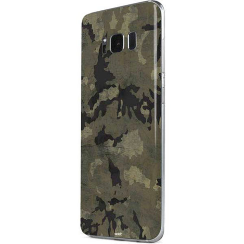 Wood Camo Camouflage Galaxy S8 Skin