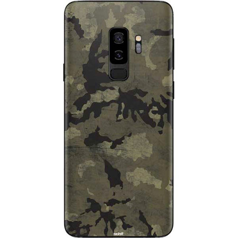Wood Camo Camouflage Galaxy S9 Plus Skin