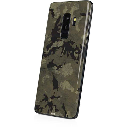Wood Camo Camouflage Galaxy S9 Plus Skin