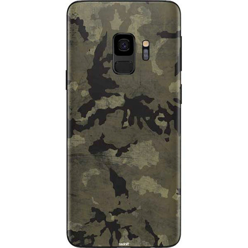 Wood Camo Camouflage Galaxy S9 Skin