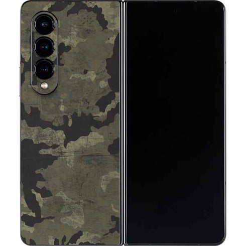 Wood Camo Camouflage Galaxy Z Fold4 5G Skin
