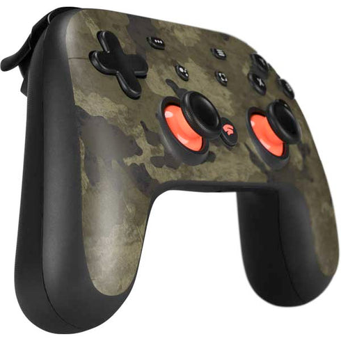 Wood Camo Camouflage Google Stadia Controller Skin