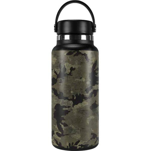 Wood Camo Camouflage Hydro Flask 32oz Wide Mouth Skin