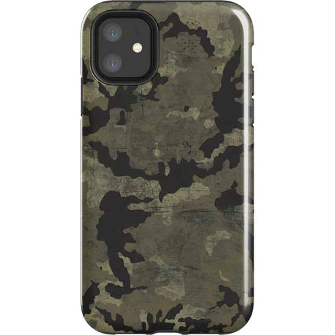 Wood Camo Camouflage iPhone 11 Impact Case