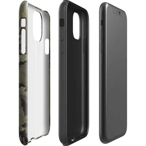 Wood Camo Camouflage iPhone 11 Impact Case