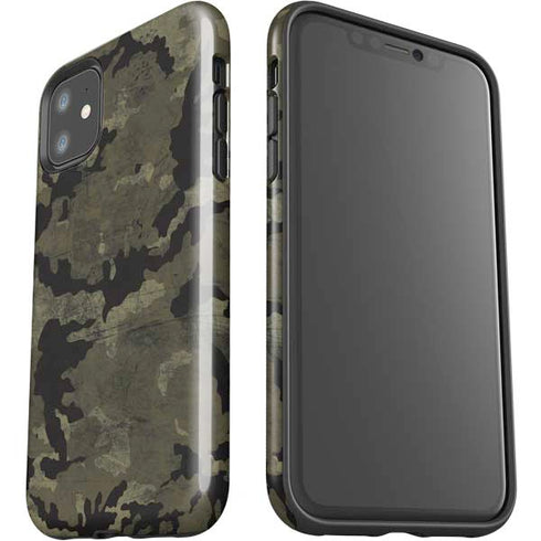 Wood Camo Camouflage iPhone 11 Impact Case