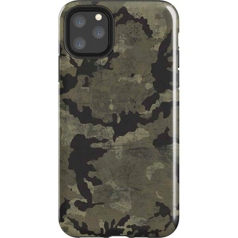Wood Camo Camouflage iPhone 11 Pro Max Impact Case