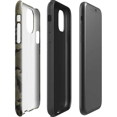Wood Camo Camouflage iPhone 11 Pro Max Impact Case