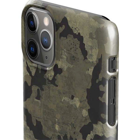 Wood Camo Camouflage iPhone 11 Pro Max Lite Case