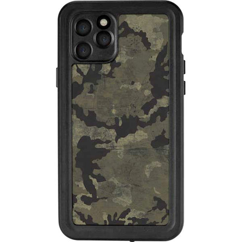 Wood Camo Camouflage iPhone 11 Pro Waterproof Case