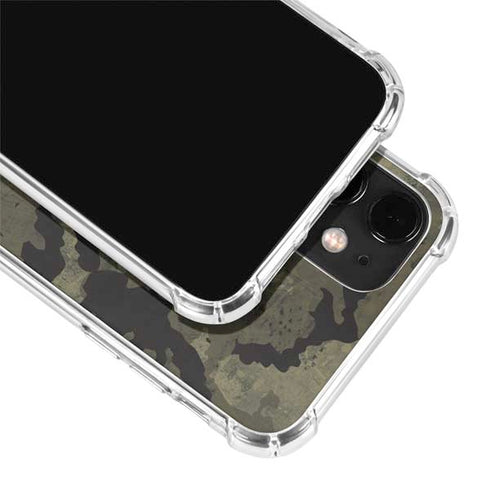 Wood Camo Camouflage iPhone 12 Clear Case