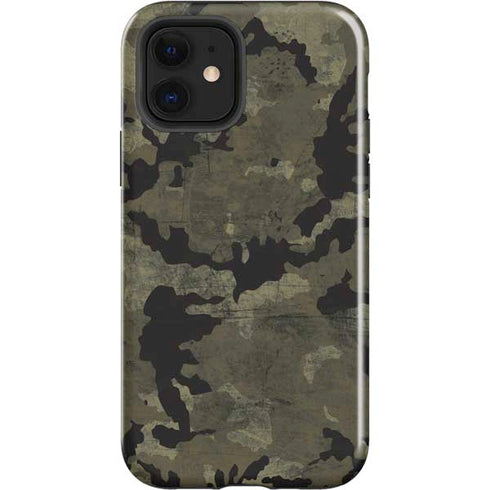 Wood Camo Camouflage iPhone 12 Impact Case