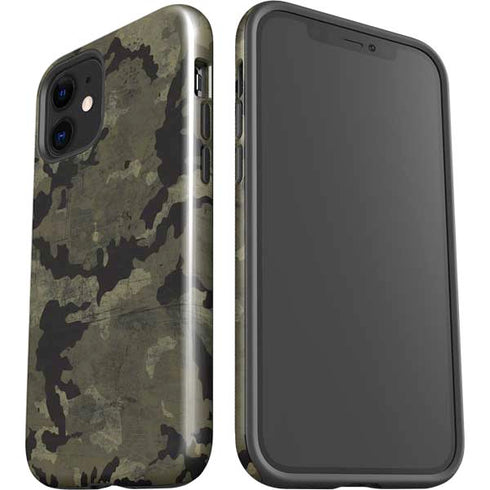Wood Camo Camouflage iPhone 12 Impact Case
