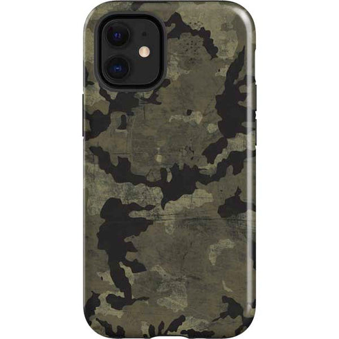 Wood Camo Camouflage iPhone 12 Mini Impact Case