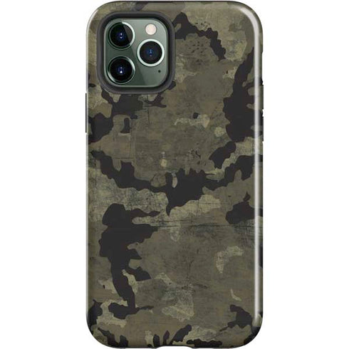 Wood Camo Camouflage iPhone 12 Pro Impact Case