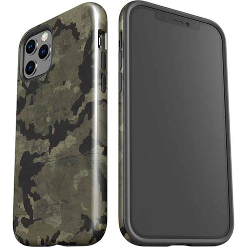 Wood Camo Camouflage iPhone 12 Pro Impact Case
