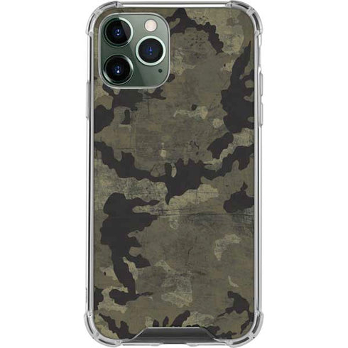Wood Camo Camouflage iPhone 12 Pro Max Clear Case