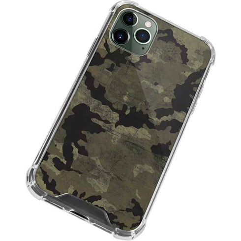 Wood Camo Camouflage iPhone 12 Pro Max Clear Case