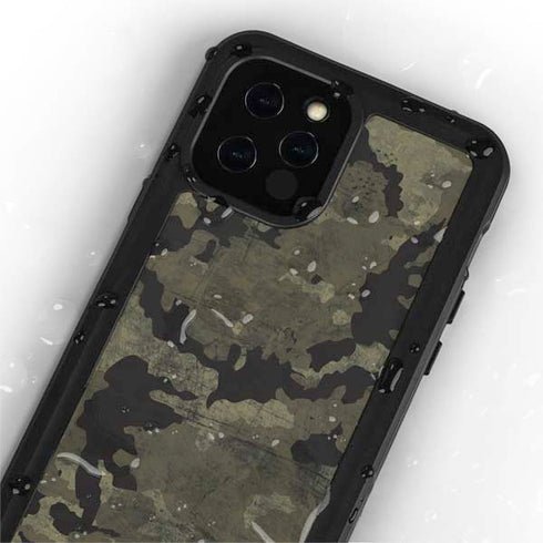 Wood Camo Camouflage iPhone 12 Pro Max Waterproof Case