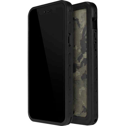 Wood Camo Camouflage iPhone 12 Pro Waterproof Case