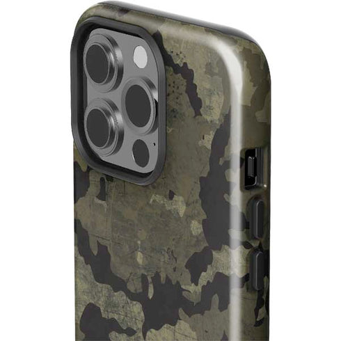 Wood Camo Camouflage iPhone 13 Pro Impact Case