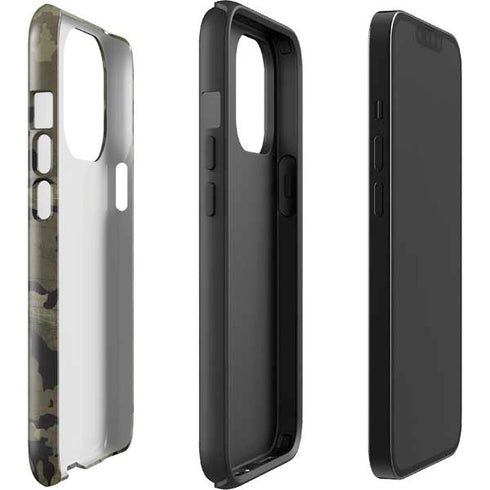 Wood Camo Camouflage iPhone 13 Pro Impact Case