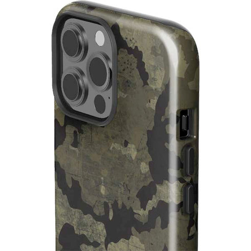 Wood Camo Camouflage iPhone 13 Pro Max Impact Case