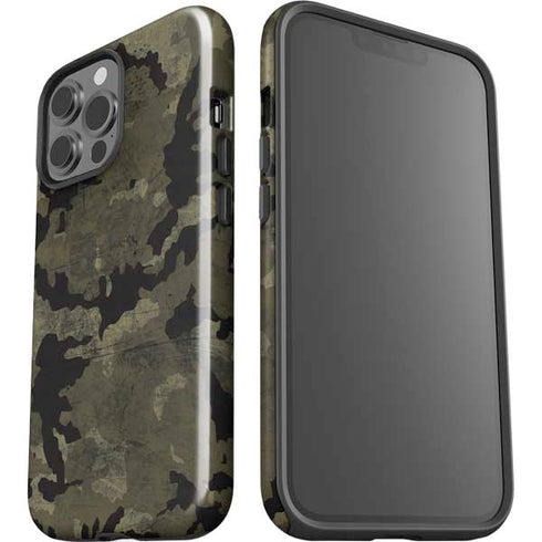 Wood Camo Camouflage iPhone 13 Pro Max Impact Case
