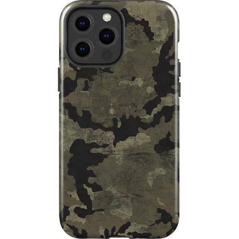 Wood Camo Camouflage iPhone 13 Pro Max Impact Case