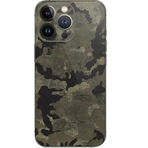 Wood Camo Camouflage iPhone 13 Pro Skin