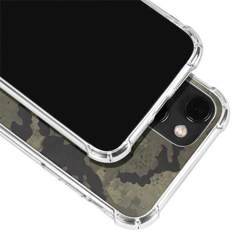 Wood Camo Camouflage iPhone 14 Clear Case