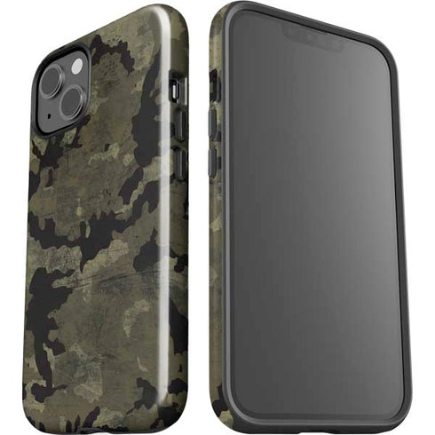 Wood Camo Camouflage iPhone 14 Impact Case