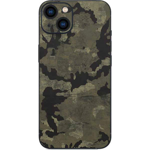 Wood Camo Camouflage iPhone 15 Plus Skin