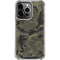 Wood Camo Camouflage iPhone 14 Pro Clear Case