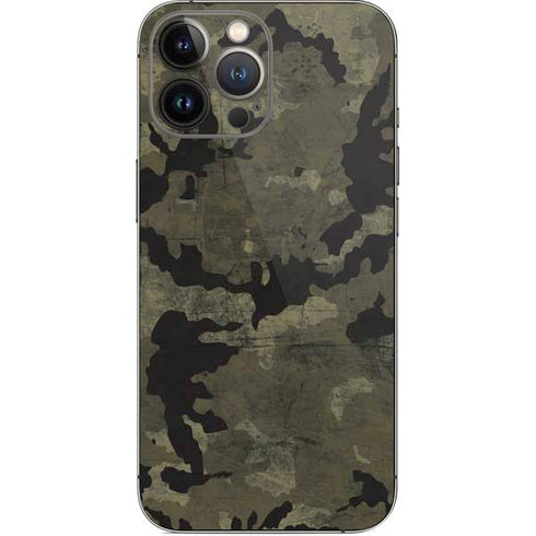 Wood Camo Camouflage iPhone 14 Pro Max Skin