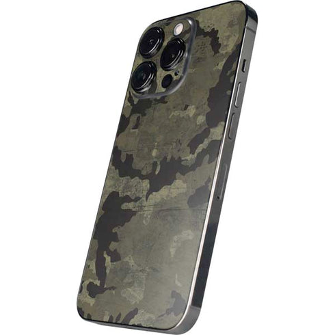 Wood Camo Camouflage iPhone 14 Pro Skin