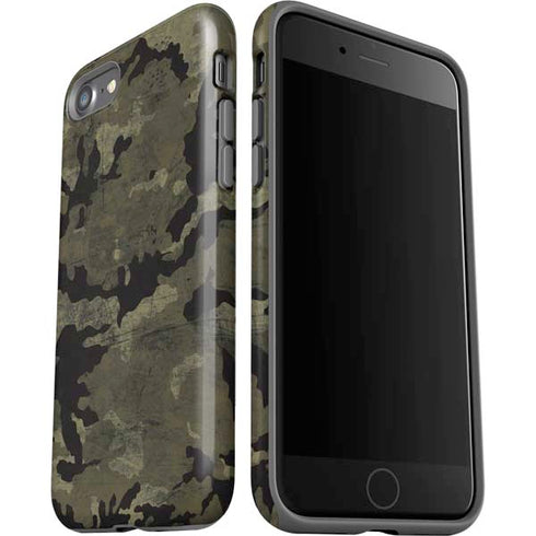 Wood Camo Camouflage iPhone SE (2nd & 3rd Gen) Pro Case