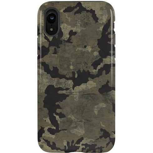 Wood Camo Camouflage iPhone XR Pro Case