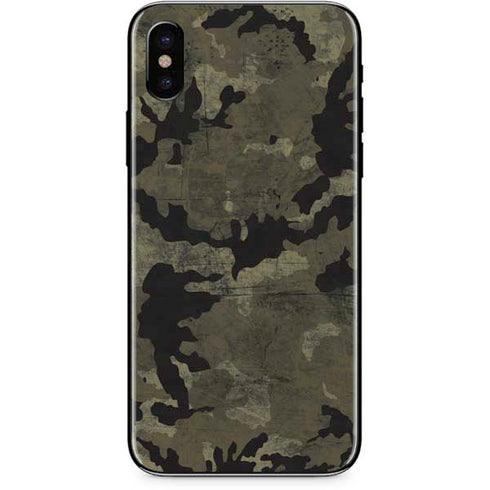 Wood Camo Camouflage iPhone XS Max Skin