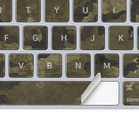 Wood Camo Camouflage Magic Keyboard Skin