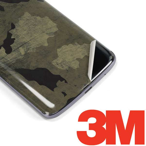 Wood Camo Camouflage Moto E5 Plus Skin