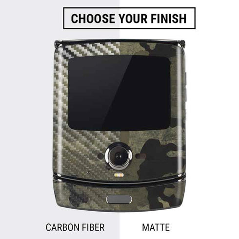 Wood Camo Camouflage Motorola RAZR Skin