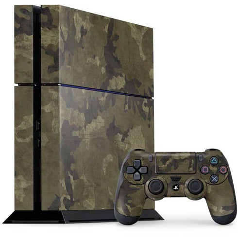 Wood Camo Camouflage PS4 Console and Controller Bundle Skin