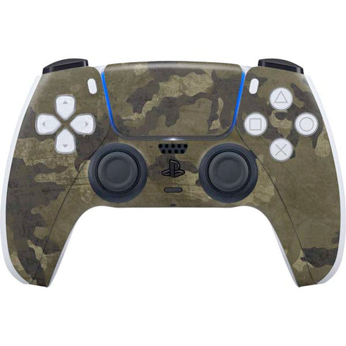 Wood Camo Camouflage PS5 Controller Skin
