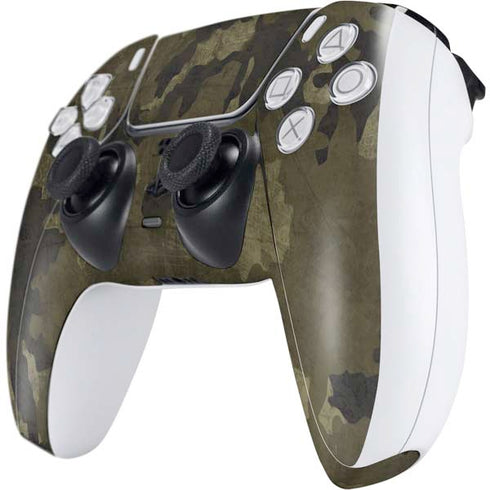 Wood Camo Camouflage PS5 Controller Skin