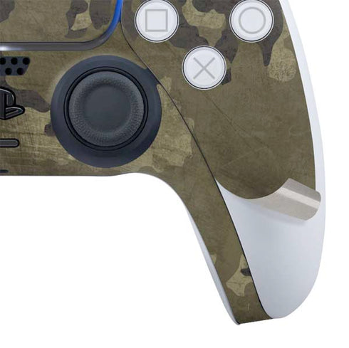 Wood Camo Camouflage PS5 Controller Skin